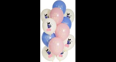 Folat - Ballonnen birthday Kitty (12 stuks - 33 cm)