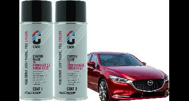 Mazda 41V Soul Red Metallic Parelmoer lak 2x spuitbus - 2 COAT