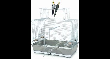 Imac vogelkooi wilma taupe / wit 80,5x49x65,5 cm