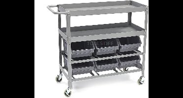 HBM Universele Gereedschapswagen Met 6 Opbergbakken