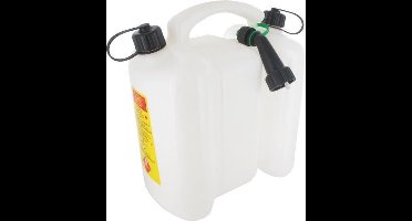 PRAKTISCHE TUIN TECOMEC 2 + 6 liter jerrycan voor tweeërlei gebruik - Wit