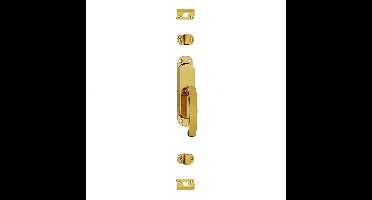 Intersteel Raamespagnolet Ton 222 links messing gelakt/ebben hout