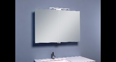 Exellence Bright Lucia luxe spiegelkast 90x60cm met LED verlichting aluminium