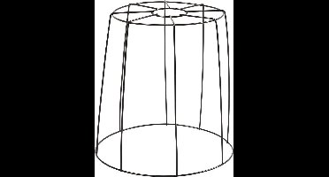 Creotime Lampenkap Staal 20 Cm Zwart Per Stuk