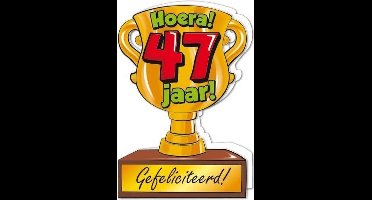 Wenskaart Trofee 47 jaar