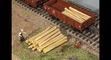 Faller - 20 Boomstammen - modelbouwsets, hobbybouwspeelgoed voor kinderen, modelverf en accessoires