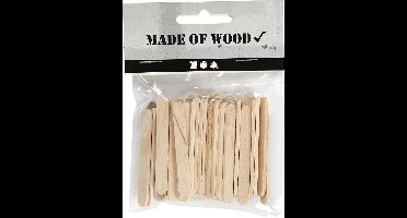 Creotime Houten Ijsstokjes 5,5 Cm 50 Stuks