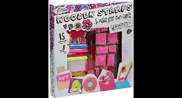 Houten Stempelset met Kaarten