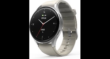 Hama Smartwatch 8900 GPS AMOLED 1.32 Zilverkleurig/Beige