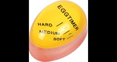 Benson - Kleur Veranderende Ei Wekker - Geel - Kunststof - 10x10x10 cm