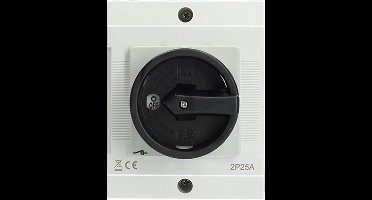 EMAT werkschakelaar 2-polig 25A zwart (85013002)