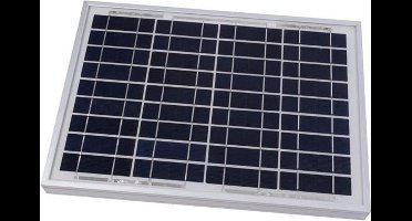 Perel Polykristallijn zonnepaneel voor campers en caravans, hoge efficiëntie bij lage lichtintensiteit, weerbestendig en eenvoudig te installeren, 10W