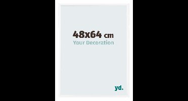 Your Decoration - Fotolijst 48x64 cm - Kunststof - Wit Hoogglans - Bordeaux