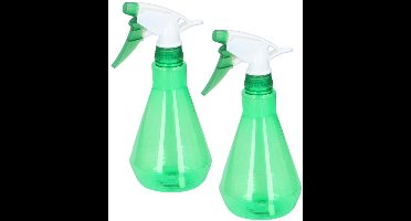 3x stuks plantenspuiten groen 500 ml kunststof - Waterverstuiver - Tuinartikelen