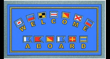 WELKOM AAN BOORD deurmat