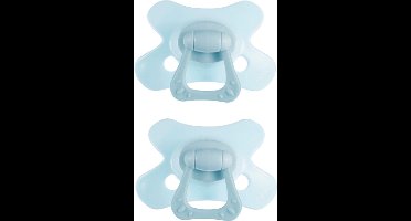 Difrax Dental Fopspeen - 12 tot 18 Maanden - Lichtblauw - 2 Stuks