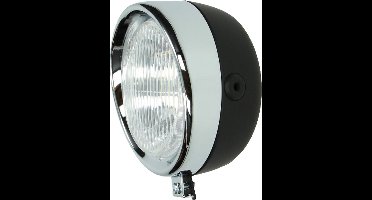 Koplamp Puch Maxi Rond Chroom zwart DMP