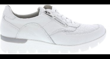 Dames Veterschoenen Waldlaufer K-ramona Weiss-silber Wit - Maat 4