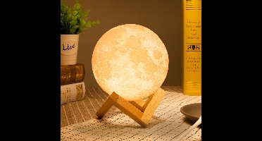 Denver Maanlamp 3D - Bluetooth Speaker Draadloos - Tafellamp Slaapkamer - Muzieksyncronisatie - Incl. Afstandsbediening - Maan lamp - LBS150