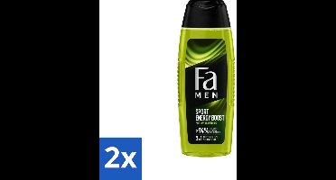 Fa Men - Sport Energy Boost - Doucemiddel - Voor Lichaam, Haar & Gezicht - 250 ml - Voordeelverpakking - 2 stuks