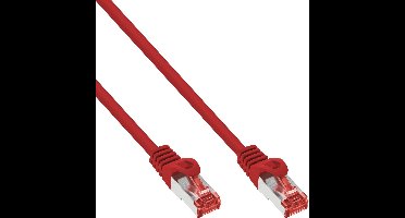 InLine® Patch Cable S/FTP PiMF Cat.6 250MHz PVC CCA red 0.5m