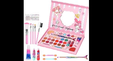 ApexArte® Make up Koffer Meisjes - Kinder Speelkoffer met Inhoud - Make Up Set voor Kinderen - Roze