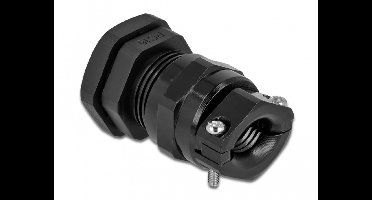 Kabelwartel PG16 met trekontlasting en buigbescherming zwart