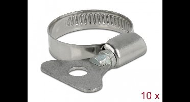Vlinderslangklem 22 - 32 mm 10 stuks metaal