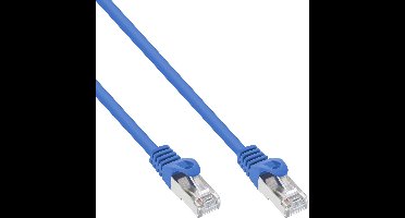 InLine® Patchkabel, F/UTP, Cat.5e, blauw, 0,3m