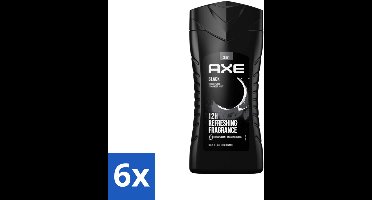 Axe - 3-in-1 Douchegel - Black - Frozen Pear & Cedarwoord - 12hrs Long Lasting Scent - 250 ml - Voordeelverpakking - 6 stuks