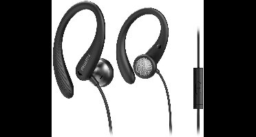 PHILIPS TAA1105 - In-Ear Sport oordopjes - - Microfoon - Afstandsbediening in snoer - Zwart