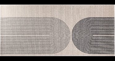 MD Entree - Design mat - Universal - Rainbow Beige - Vloerkleed - Antislip - Machine wasbaar - 67 x 150 cm