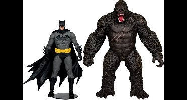 McFarlane Toys DC Justice League Monsterverse DC Multiverse Action Figuur 2-Pack Batman & Kong 29 cm Action Figuur