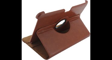 Xccess Tablethoes geschikt voor Samsung Galaxy Note 10.1 (2014) Hoes | Xccess Deluxe Rotating Draaibare Bookcase - Bruin