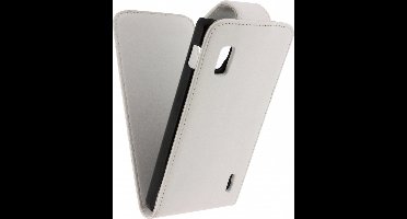 Xccess Leather Flip Case LG Optimus G E975 White