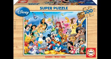 Educa Disney Houten legpuzzel - 100 stukjes voor 6+ jaar
