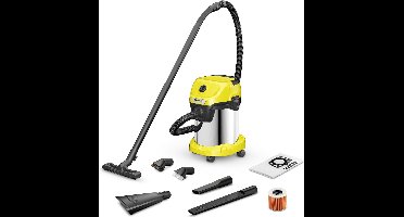 Kärcher WD 3 S V-17/6/20 Car Nat- en Droogzuiger - 1000 W - 17 liter - RVS containter - Patroonfilter - Auto accessoires