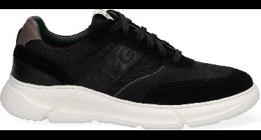 McGregor Heren Sneakers - Zwart - Lage Sneakers - Leer - Veters