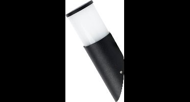 LED Tuinverlichting - Buitenlamp - Kavy 1 - Wand - Aluminium Mat Zwart - E27 - Rond