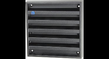 Renson Opbouwmuurrooster Met Gaas (165X165) Ral 9005 Zwart