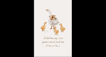 Poster 20x30 cm - Boerderij dieren - Eend - Quote - 'Ik heb het nog nooit gedaan dus ik denk dat ik het wel kan!' - Posters - Kamer decoratie accessoires - Wanddecoratie kinderkamer - Muurdecoratie babykamer