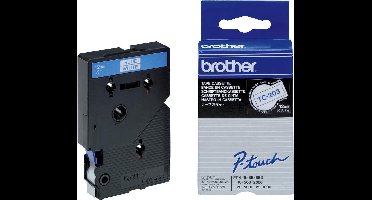 TC-203 - 12mm - blue on white for PT-8E/ PT-2000 / PT-3000 / PT-5000