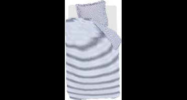 At Home by Beddinghouse Flamboyant Stripes dekbedovertrek - Eenpersoons - 140x200/220 cm - Blauw
