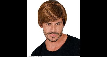 Jaren 60 Charisma Gerrit Pruik Bruin
