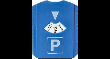 Cepewa Parkeerschijf met ijskrabber - blauw - draaischijf voor parkeren - kunststof