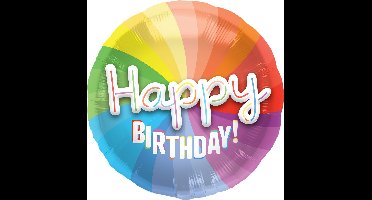 Folieballon 3D Happy Birthday - 56 cm