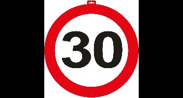 30 Jaar Verkeersbord Deurbord - 47cm