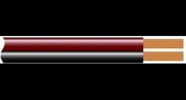 Luidsprekersnoer rood zwart 2x2,50mm² ring van 100m