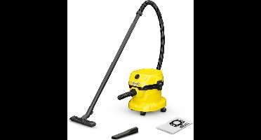 Kärcher WD 2 Plus V-12/4/18 Nat-en Droogzuiger - 1000 W - 12 liter - Schuimfilter - Stofzuiger geschikt voor auto - garage
