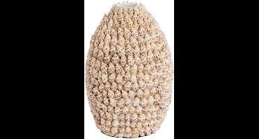 Light & Living - Vaas SHELL - Ø19x28.5cm - Bruin